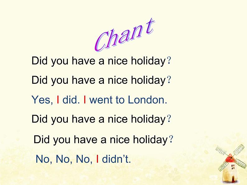 Module9 Did you have a nice holiday课件 外研版(三起)小学英语四下第7页