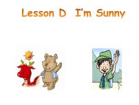 小学英语Lesson D I'm Sunny课文内容课件ppt