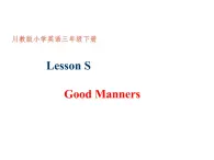 Lesson S Good Manners课件PPT