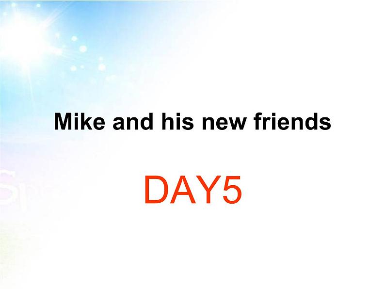 人教PEP版(三年级起点)英语六年级下册-05Recycle Mike’s happy days-课件0401