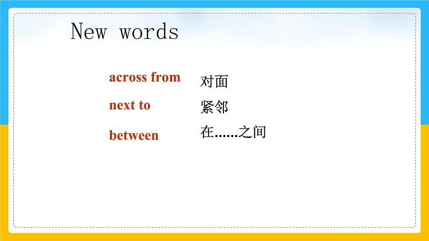 Unit 1 My Neighbourhood  Lesson 1課件第4頁(yè)