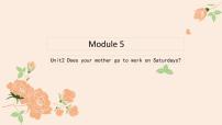 外研版 (三年級起點(diǎn))三年級下冊Unit 2 Does your mum go to work on Saturdays?背景圖課件ppt