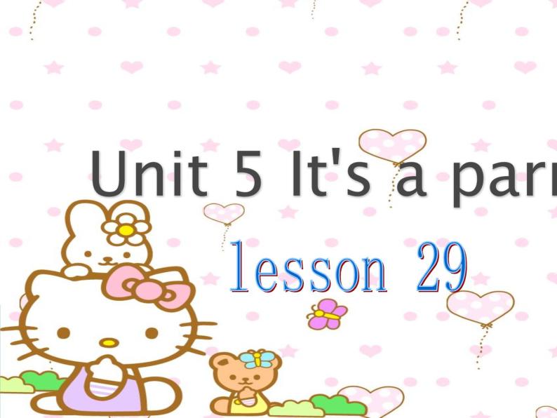三年级下册英语课件－Unit5 It's a parrot.(Lesson29) ｜人教精通版01