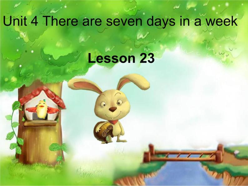 四年级下册英语课件－Unit4 There are seven days in a week.(Lesson23) ｜人教精通版01