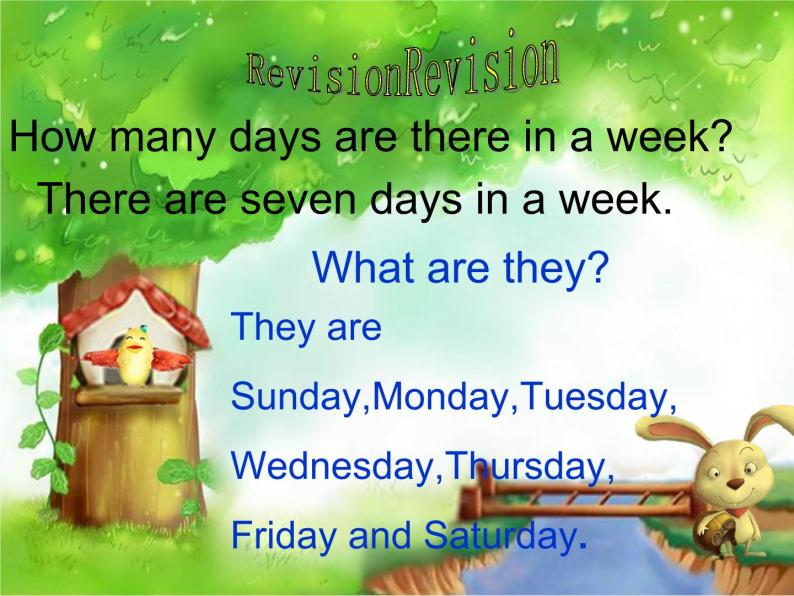 四年级下册英语课件－Unit4 There are seven days in a week.(Lesson23) ｜人教精通版02