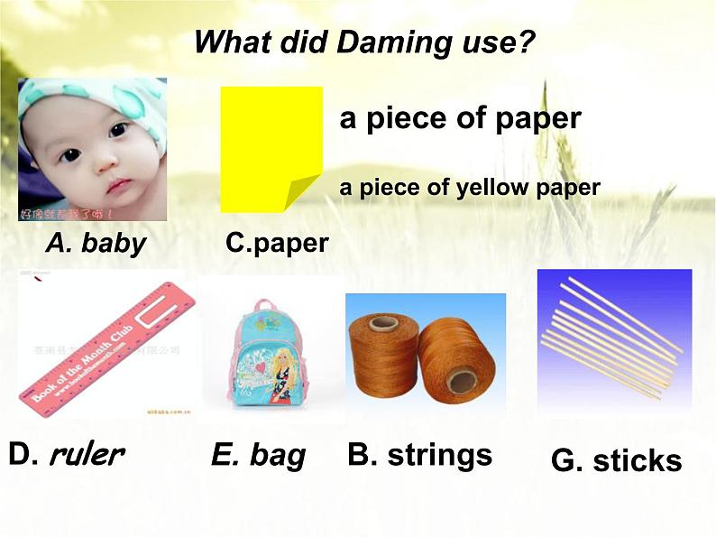 外研版(三年级起点)五年级下册M8 U2 I made a kite. 课件第4页