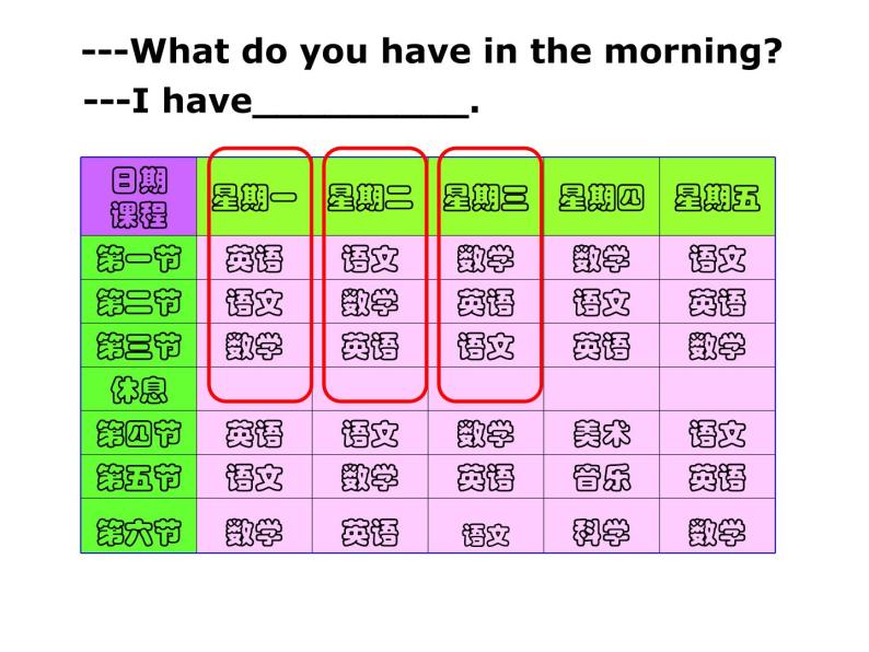 三年级英语下册课件-Module 6 Unit 2 What does Lingling have at school154-外研版（三起）06