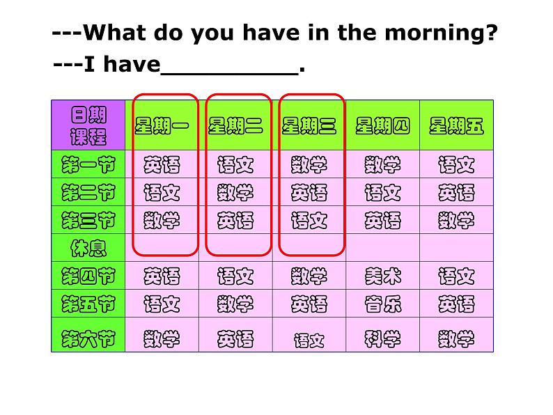 三年级英语下册课件-Module 6 Unit 2 What does Lingling have at school154-外研版(三起)第6页
