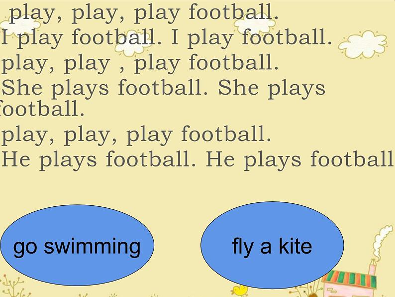 三年级英语下册课件-Module 8 Unit 2 Daming flies a kite in the park-外研版(三起)第2页