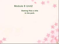 小學(xué)英語Module 8Unit 2 Daming flies a kite in the park.教課ppt課件