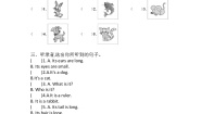 沪教版三年级上册Module 4 The world around usUnit 11 Small animals课时训练