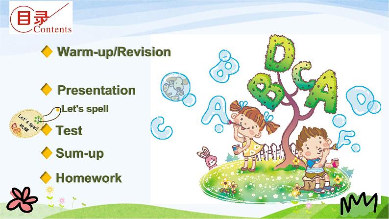 人教英语三年级下册Unit 1 Part A 第三课时ppt课件第2页