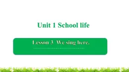 小学英语鲁科版课件pptUnit 1 Lesson 3