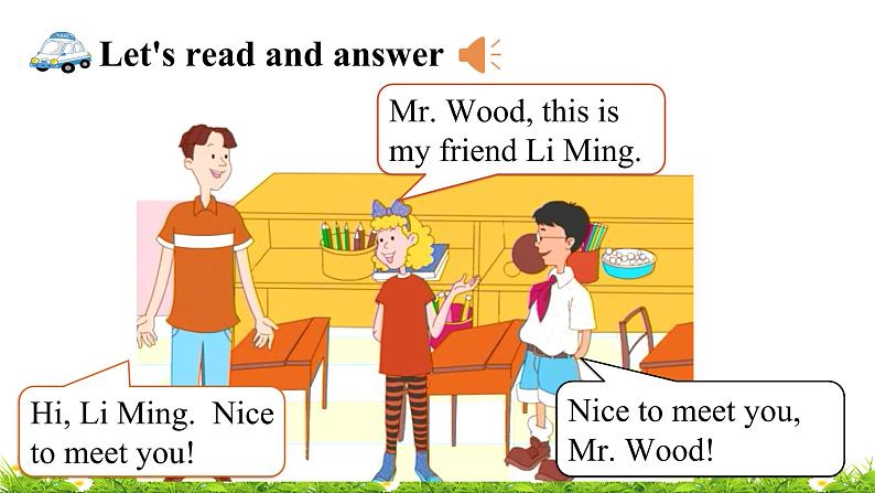 翼教版六上英语教学课件Lesson 8 Li Ming Meets Jenny 's Class第4页