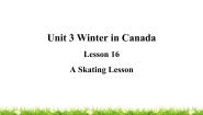冀教版 (三年级起点)六年级上册Lesson 16 A Skating Lesson教学ppt课件