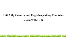 翼教版五上英语教学课件Lesson 9 The U.S.