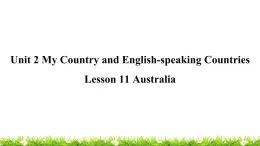 翼教版五上英语教学课件Lesson 11 Australia