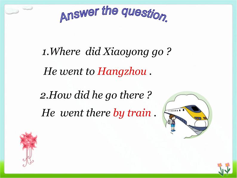 四年级英语下册课件-Module 9 Unit 2 Did you have a nice holiday-外研版(三起)07
