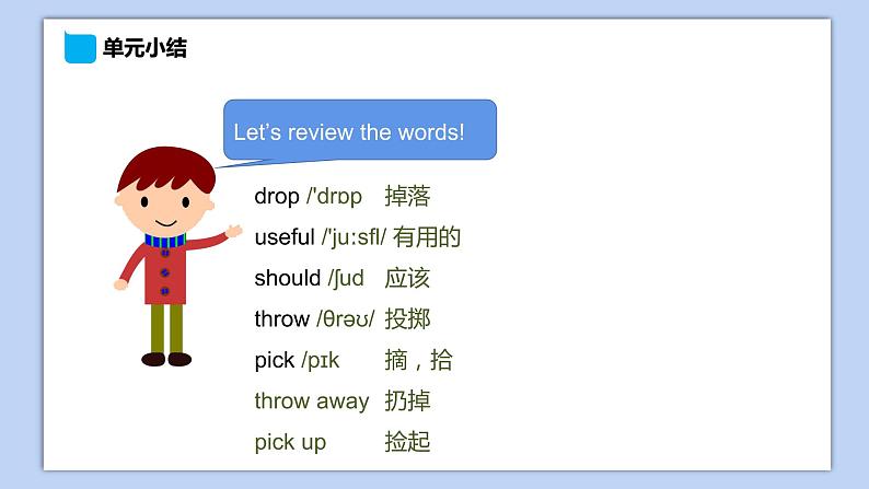 小学英语五年级下册—Lesson 3 单元小结 课件(科普版)第4页
