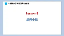 小学英语五年级下册—Lesson 8 单元小结 课件（科普版）