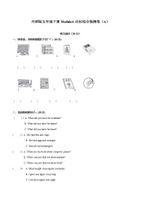 小学英语外研版 (三年级起点)六年级下册Module 4模块综合与测试课后练习题