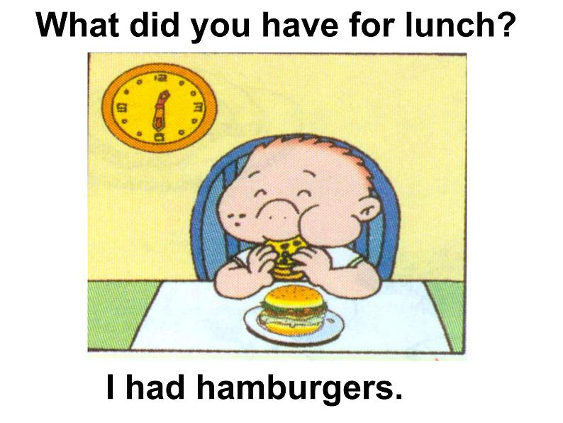 五年级英语下册课件-Module 3 Unit 2 Sam ate four hamburgers.360-外研版(三起)05