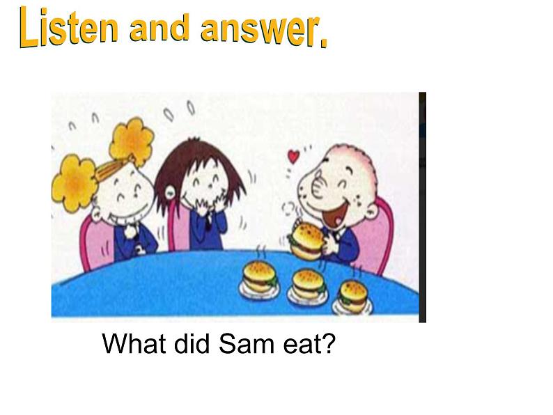 五年级英语下册课件-Module 3 Unit 2 Sam ate four hamburgers.360-外研版(三起)07