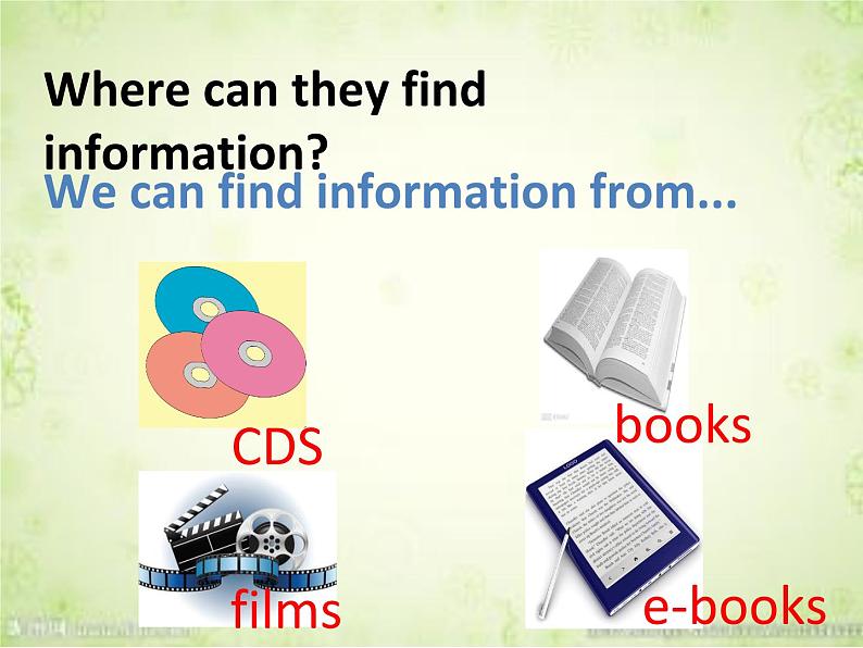 五年级英语下册课件-Module 4 Unit 2 We can find information from books and CDs166-外研版(三起)第7页
