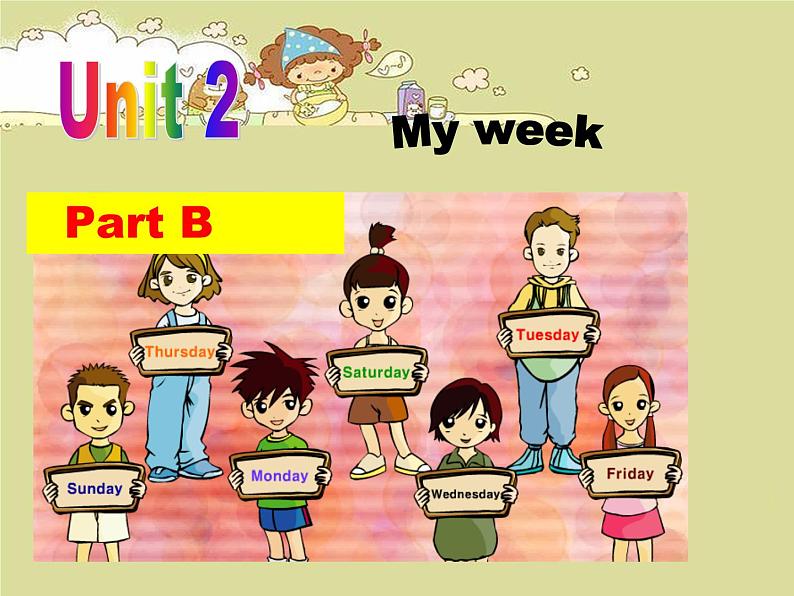 Unit 2 My week Part B 课件第1页