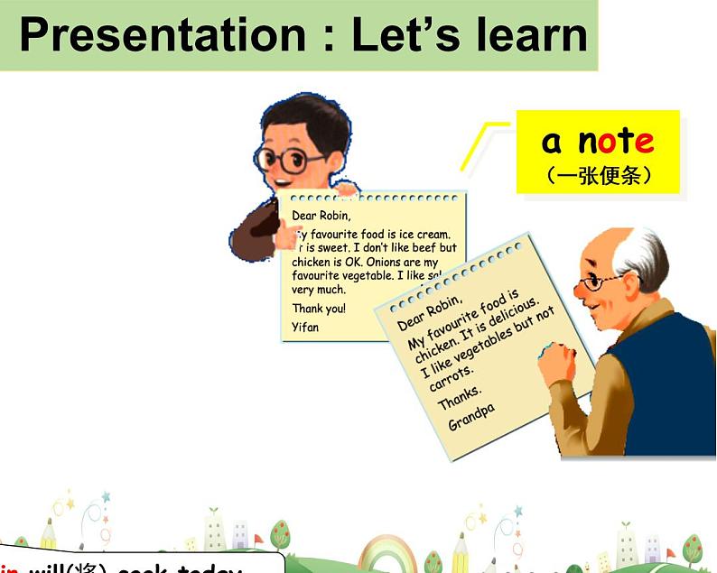 人教版PEP小学英语5年级上册 精品课件Unit 3 Read and Write第7页