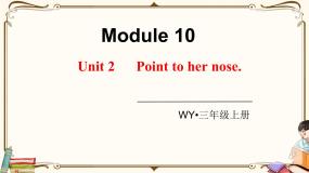 小学英语外研版 (三年级起点)三年级上册Unit 2 Point to her nose课文配套课件ppt