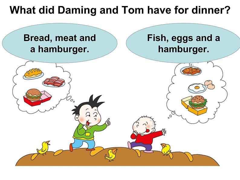 五年级英语下册课件-Module 3 Unit 2 Sam ate four hamburgers.195-外研版(三起)第6页
