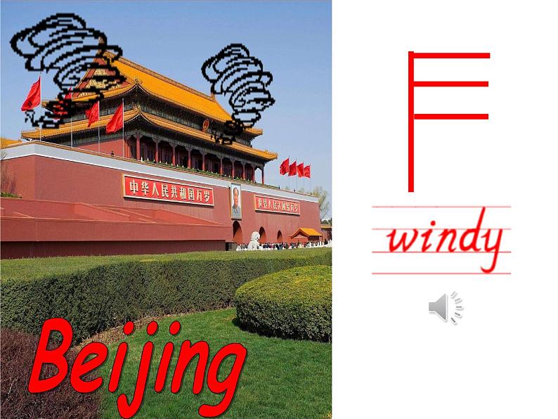 人教版(PEP)英语四年级下册Unit3 Weather Part B课件第7页