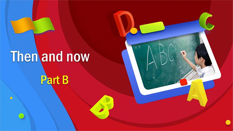 人教PEP版英语六年级下册课件 Unit 4 Then and now_Part B第1页