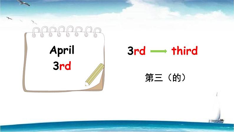 人教版(PEP)五年级下册英语Unit4 When is the art show?PartA课件PPT06