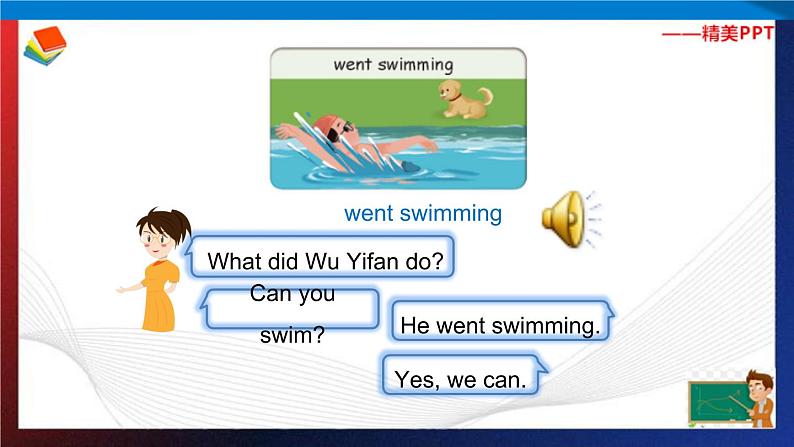 人教PEP版六年级下册英语同步课Unit 3 Where did you go B Let 's learn & Look and say第7页
