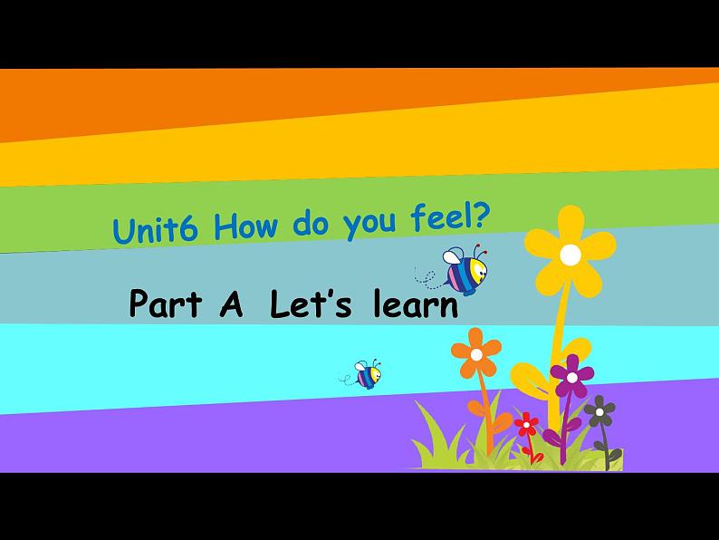 小学英语 人教(PEP)课标版 六年级上册 C Unit6 How do you feel 课件第1页