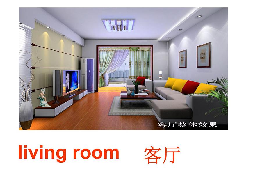 人教精通版小學(xué)英語四下 Unit1 Welcome to my new home(Lesson3) 課件第2頁
