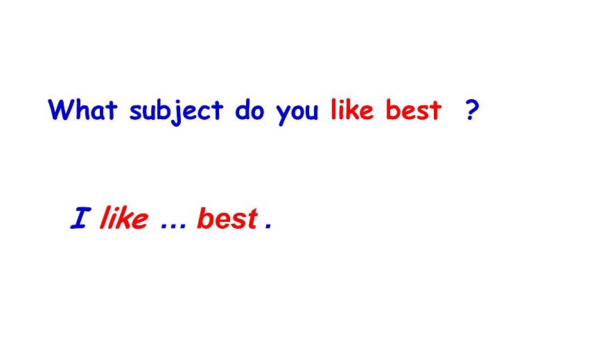 人教精通版小學(xué)英語四下 Unit3 What subject do you like best？(Lesson15) 課件第7頁