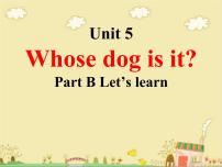 小学英语人教版 (PEP)五年级下册Unit 5 Whose dog is it? Part B教学演示课件ppt