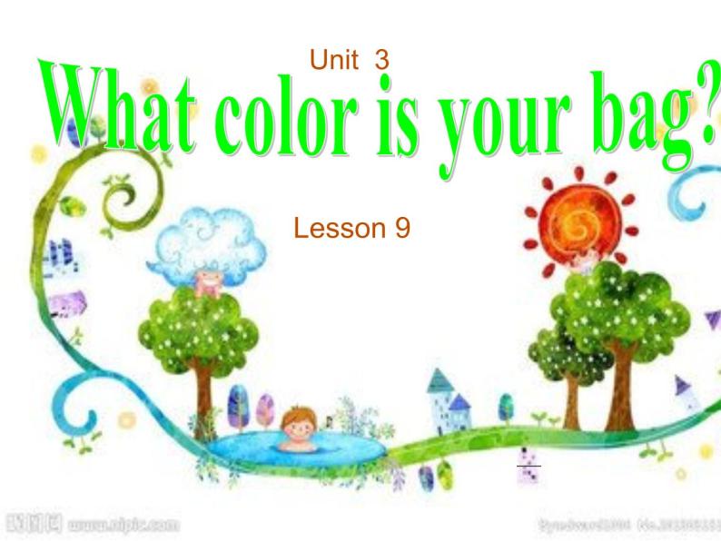 一年级下册英语课件－Unit3 What colour is you bag Lesson9 ｜北京课改版01