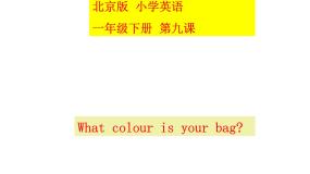 北京版一年级下册Lesson 9课文配套ppt课件