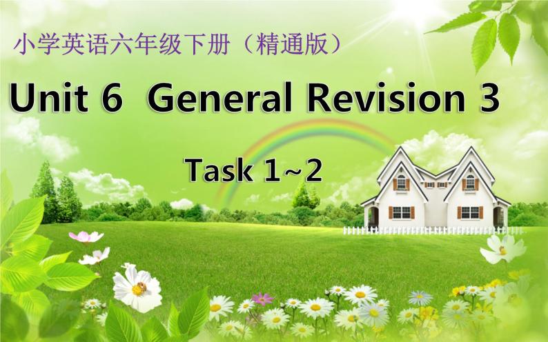 人教精通版小学英语六下 Unit6 General Revision3 Task1-2 课件01