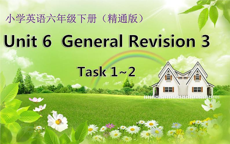 人教精通版小学英语六下 Unit6 General Revision3 Task1-2 课件第1页