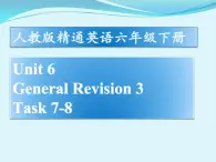 人教精通版小学英语六下 Unit6 General Revision3 Task7-8 课件