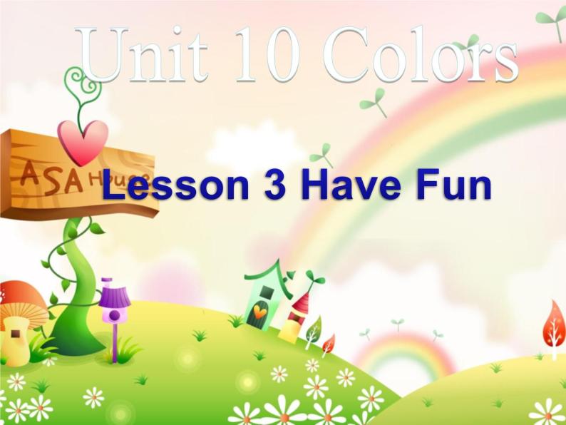 北师大版三下英语 Unit10 Colors lesson3 课件01