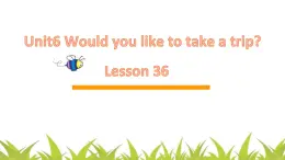 人教精通版小学英语四下 Unit6 Would you like to take a trip？(Lesson36) 课件