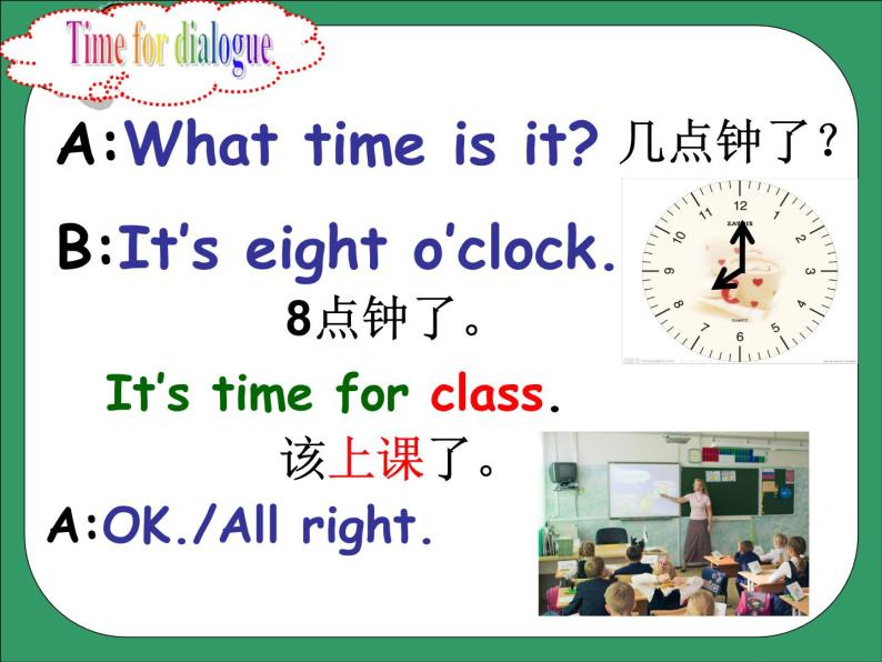 译林版小学英语三下 Unit6 What time is it？(第1课时) 课件06