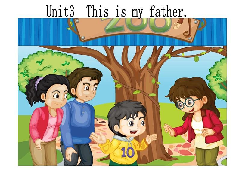 人教精通版英语三下 Unit3 This is my father.(Lesson13) 课件第1页