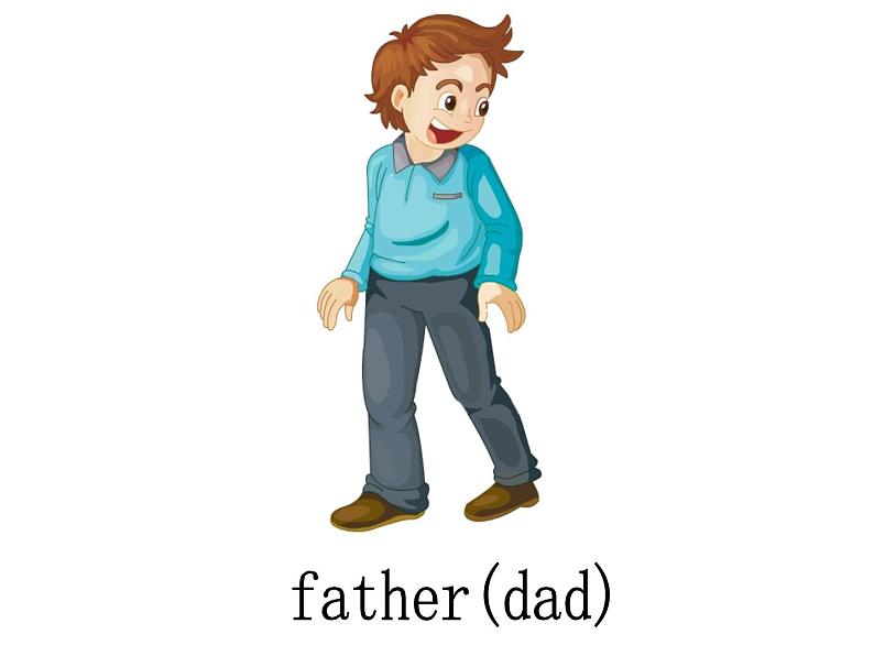人教精通版英语三下 Unit3 This is my father.(Lesson13) 课件第2页